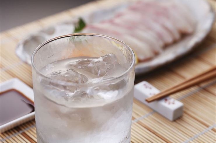 焼酎とイカ刺し (3)